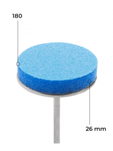Buff disk 26 mm (blue, 180 grit, 50 pcs.)